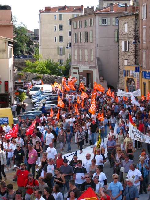 Manif Retraites Annonay 23-09-2010