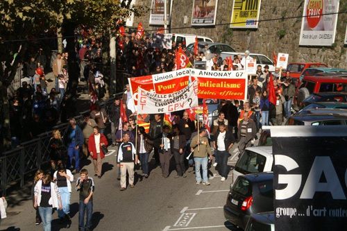 Manif Retraites Annonay 28 octobre 2010 - 01